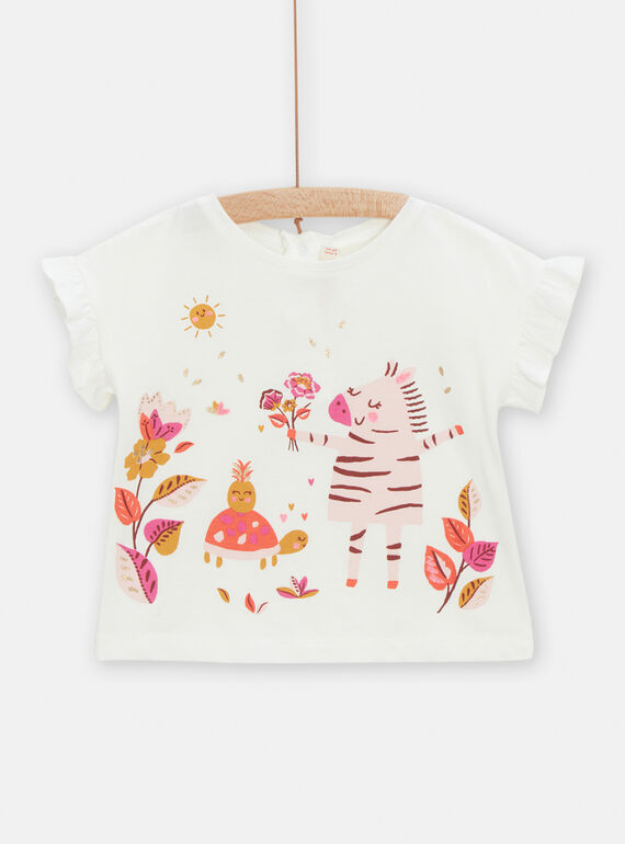 T-shirt à animation fantaisie d'été pour bébé fille TILITI / 24SG09T1TMC001