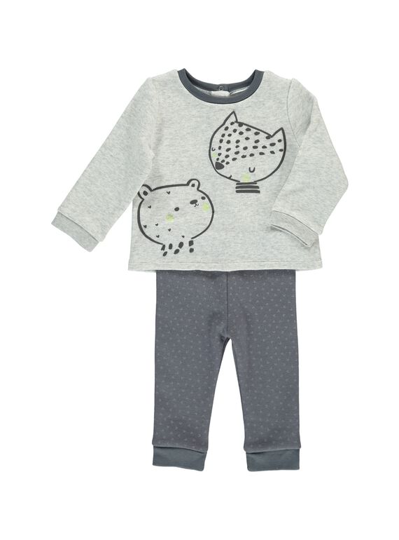 Ensemble en molleton bébé mixte DOU2ENS2 / 18WF05M2ENS943