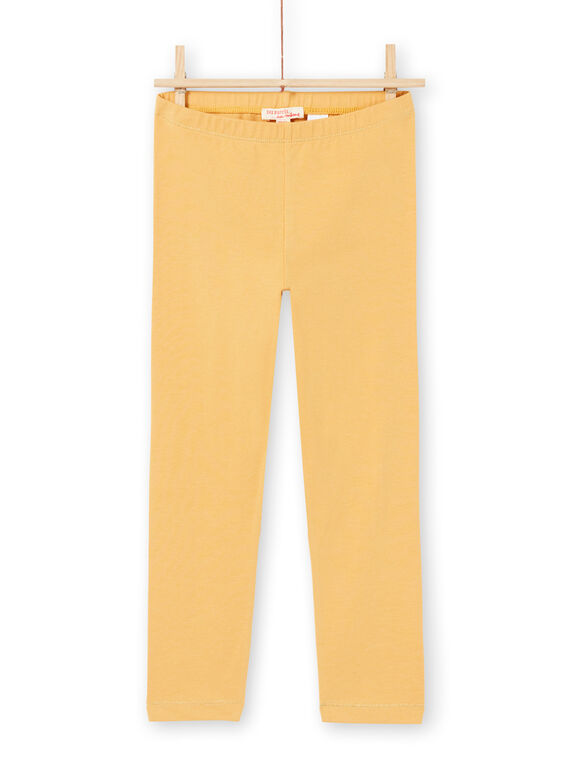Legging jaune enfant fille MYAJOLEG2 / 21WI0112CALB106