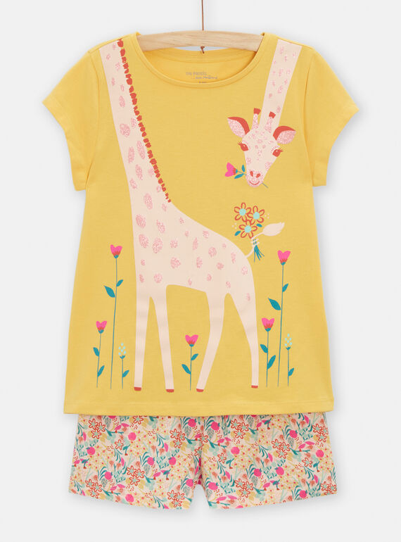 Pyjama animation girafe pour fille TEFAPYJGIR / 24SH1154PYJ104