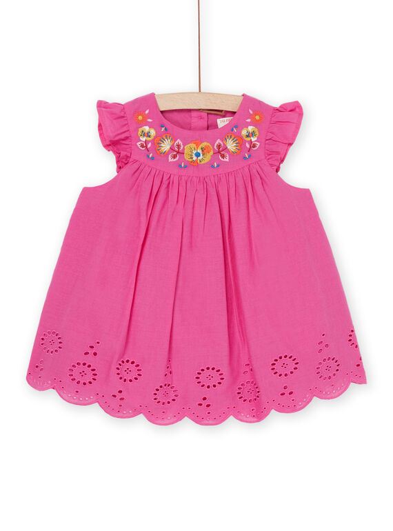 Robe grenadine à manches volantées RIJUNROB2 / 23SG09U3ROBF507