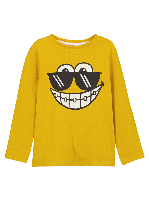 Tshirt Manches Longues col Rond  Ocre GOJOTISLU3 / 19W90246D32109