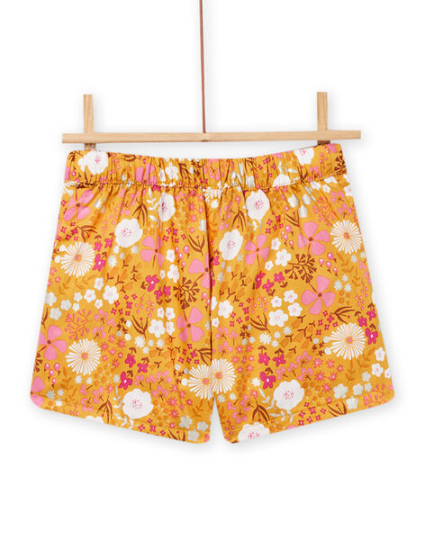 Short jaune maïs enfant fille NABASHORT / 22S90111SHOB107