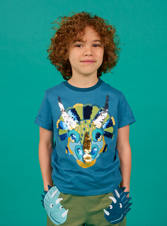 Tee Shirt Manches Courtes Bleu marine LOVERTI5 / 21S902Q3TMC715