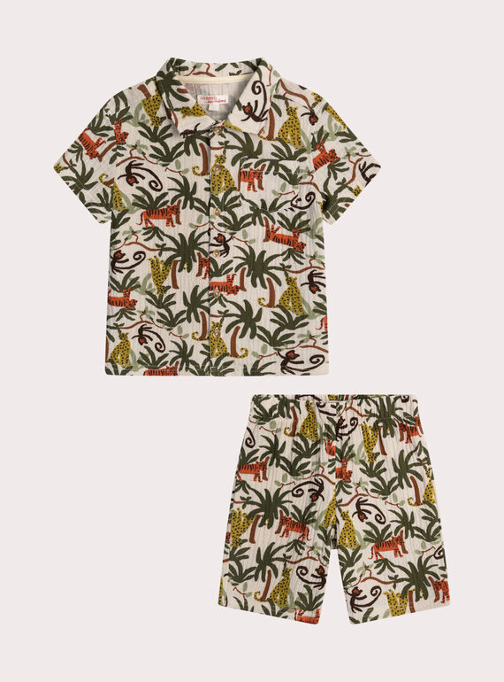 Pyjama Jungle pour enfant garçon WEGOPYCGAZ / 25SH12V1PYJ002
