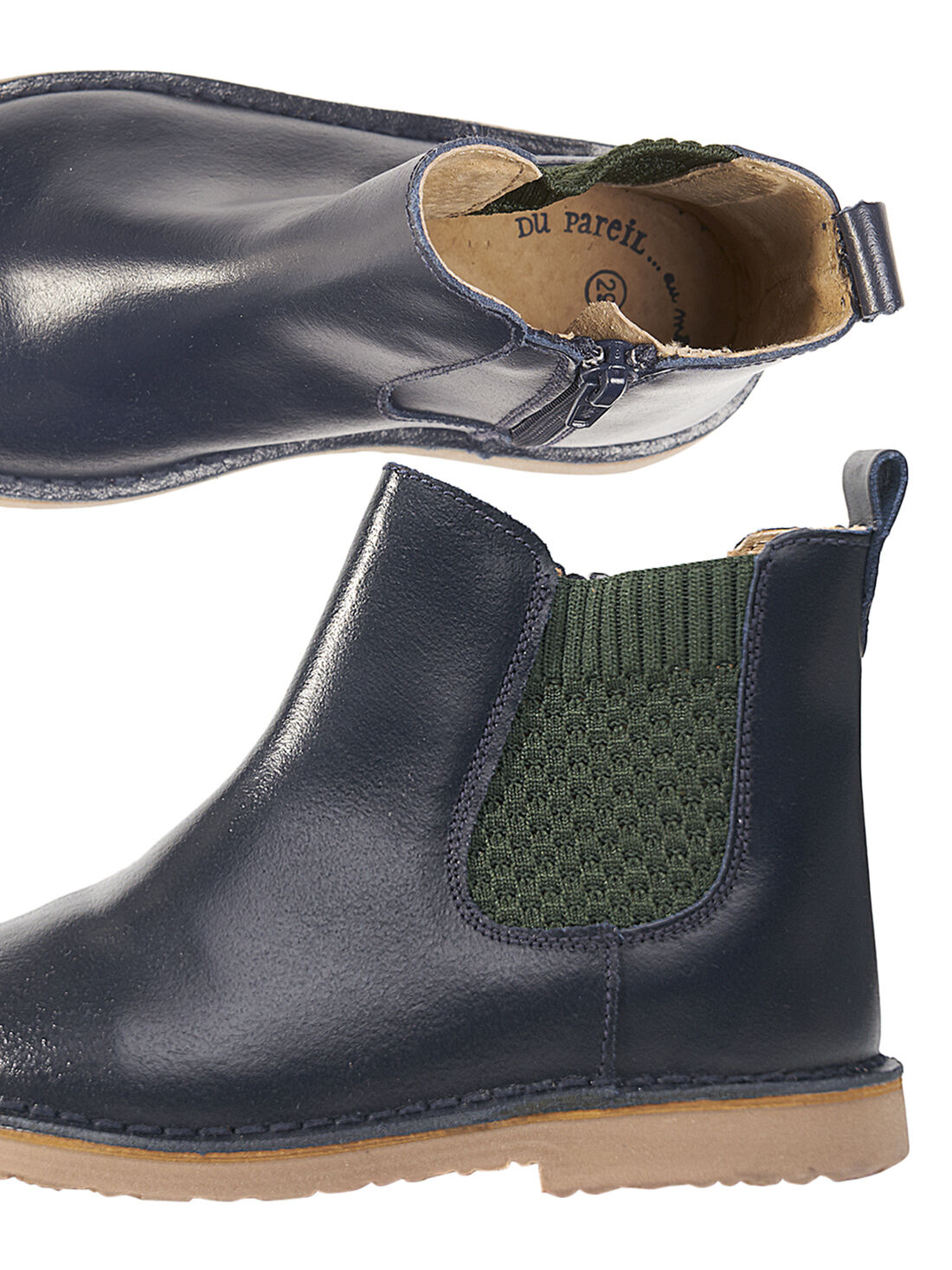 bottines cuir garcon