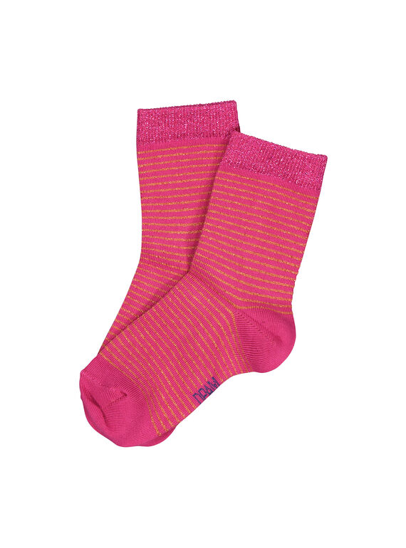 Chaussettes mi-hautes fille FYAJOCHO2B / 19SI0137SOQ099