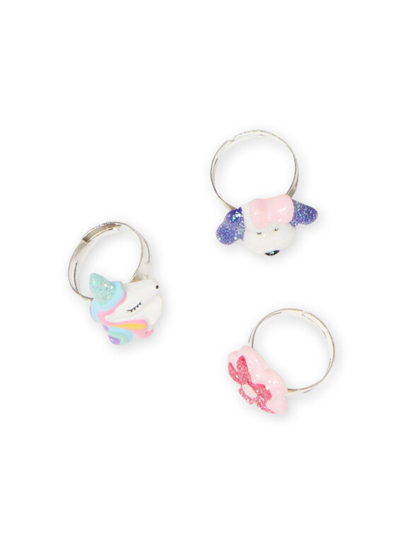 Lot de 3 bagues assorties enfant fille MYAJORING2 / 21WI01S1BAG957