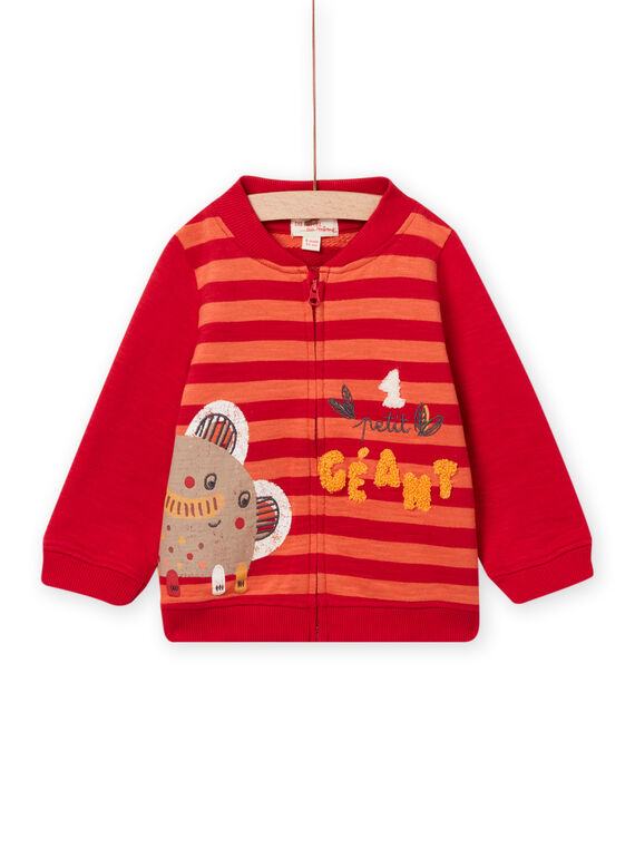 Gilet à rayures motif éléphant fantaisie bébé garçon NUFLAGIL / 22SG10R1GIL405