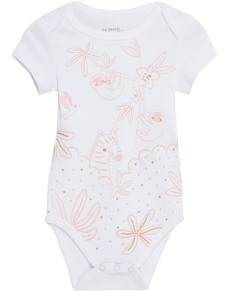 Body Bebe Fille Manches Courtes Blanc Catalogue Dpam Bebe Dpam