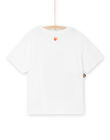 T-shirt blanc à motif chat capsule spa - Mixte ROSPATI3 / 23S902P1TMC000