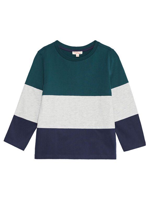 Tee shirt color block enfant garçon KOJOTIDEC3 / 20W9023CD32G614