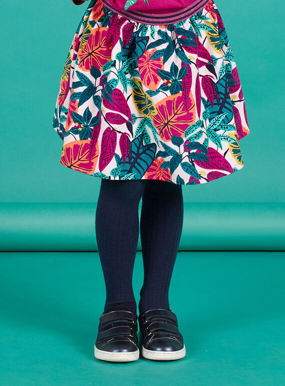 Jupe réversible imprimé fleuri enfant fille MATUJUP1 / 21W901K1JUPH705