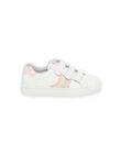 Basket cuir velcros fille glitter RABASRAINB / 23KK3524D3F000