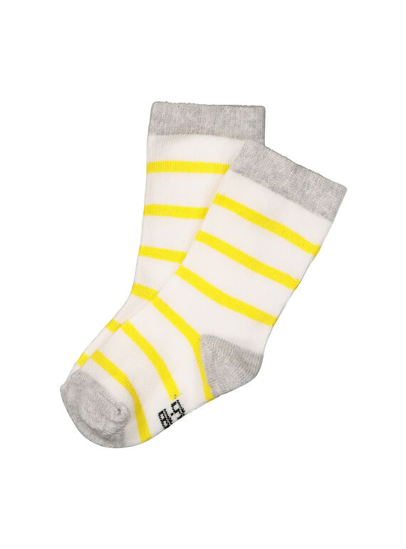 Chaussettes rayées bébé garçon FYUJOCHO1B / 19SI1036SOQ099