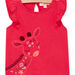 T-shirt rose avec animation girafe bébé fille