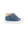 Baskets bleu azur, jaunes et rouges bébé garçon NUBASARTHUR / 22KK3831D3FC201
