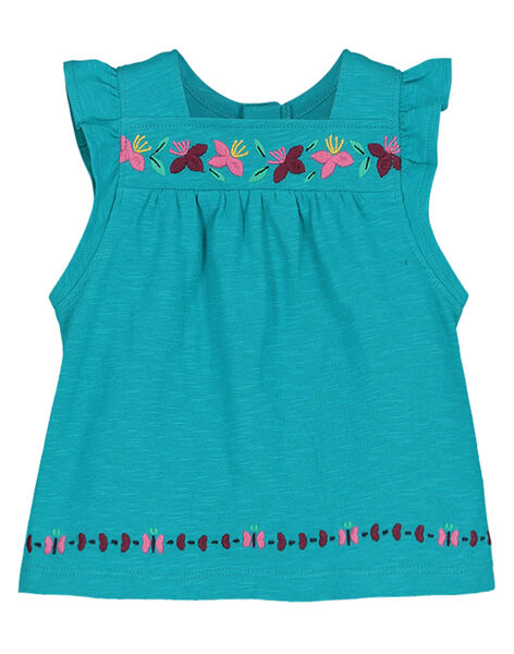Tee Shirt Broderies Bebe Fille Duo 2 Choc Bebe Dpam