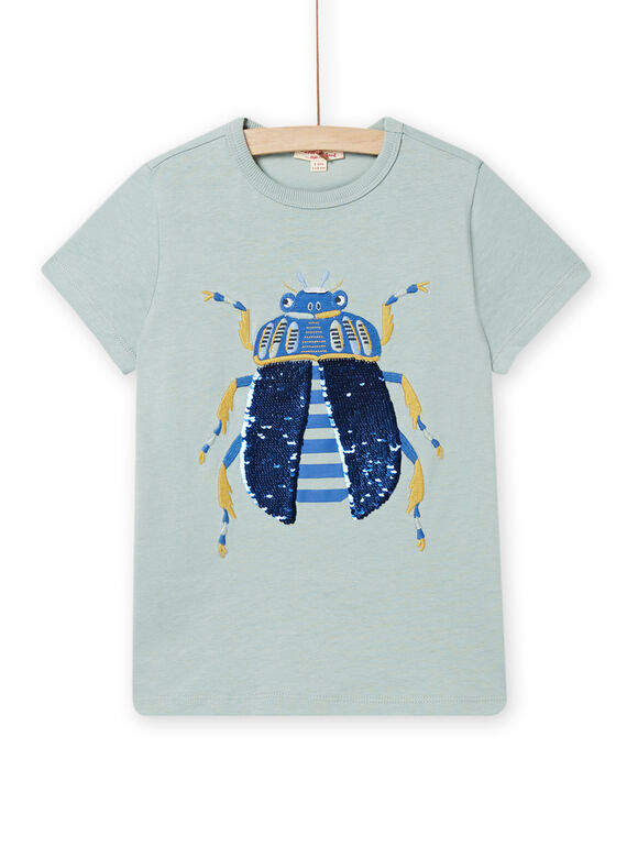 Tee Shirt Manches Courtes Turquoise NOSANTI6 / 22S902S6TMC614