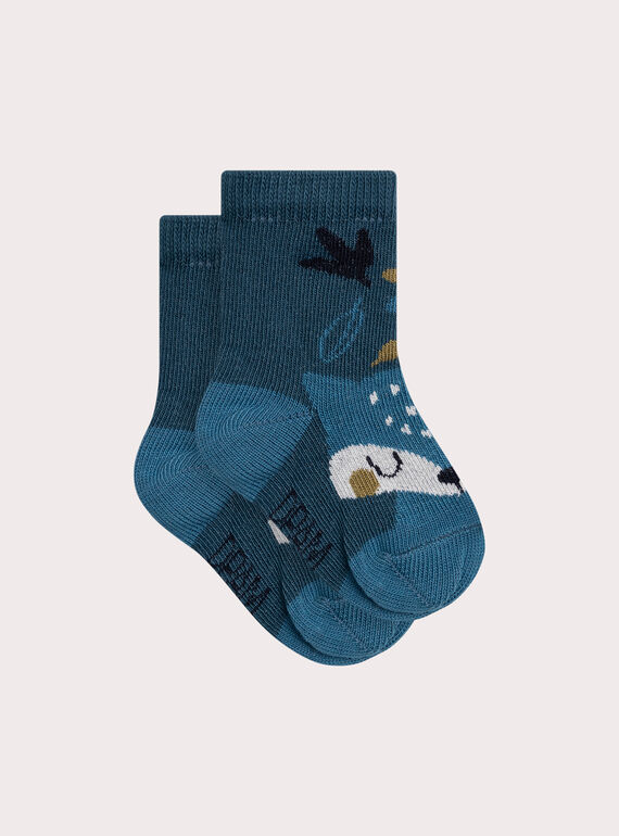 Chaussettes motif renard pour bébé garçon XYUMYCHO1 / 25WI10D2SOQ714