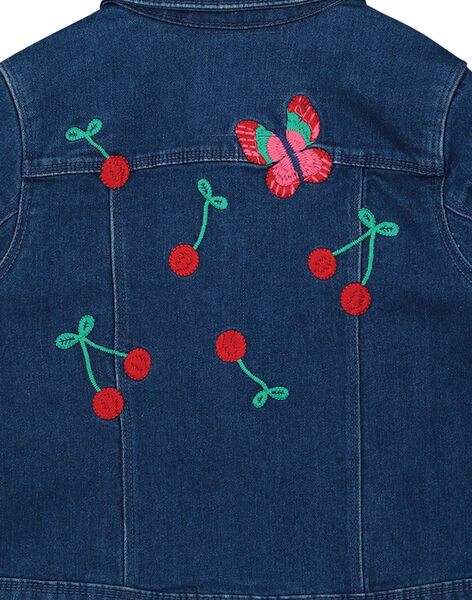 Veste En Jean Brodee Fille Manteau Blouson Veste Enfant Dpam Veste En Jean Brodee Fille Manteau Blouson Veste Enfant Dpam