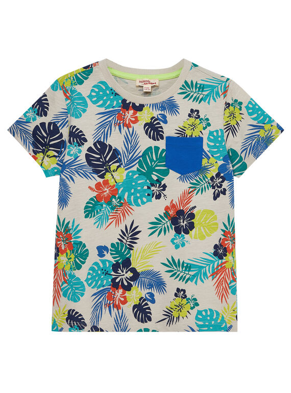 T-shirt manches courtes imprimé tropical enfant garçon JOMARTI6 / 20S902P1TMCI811
