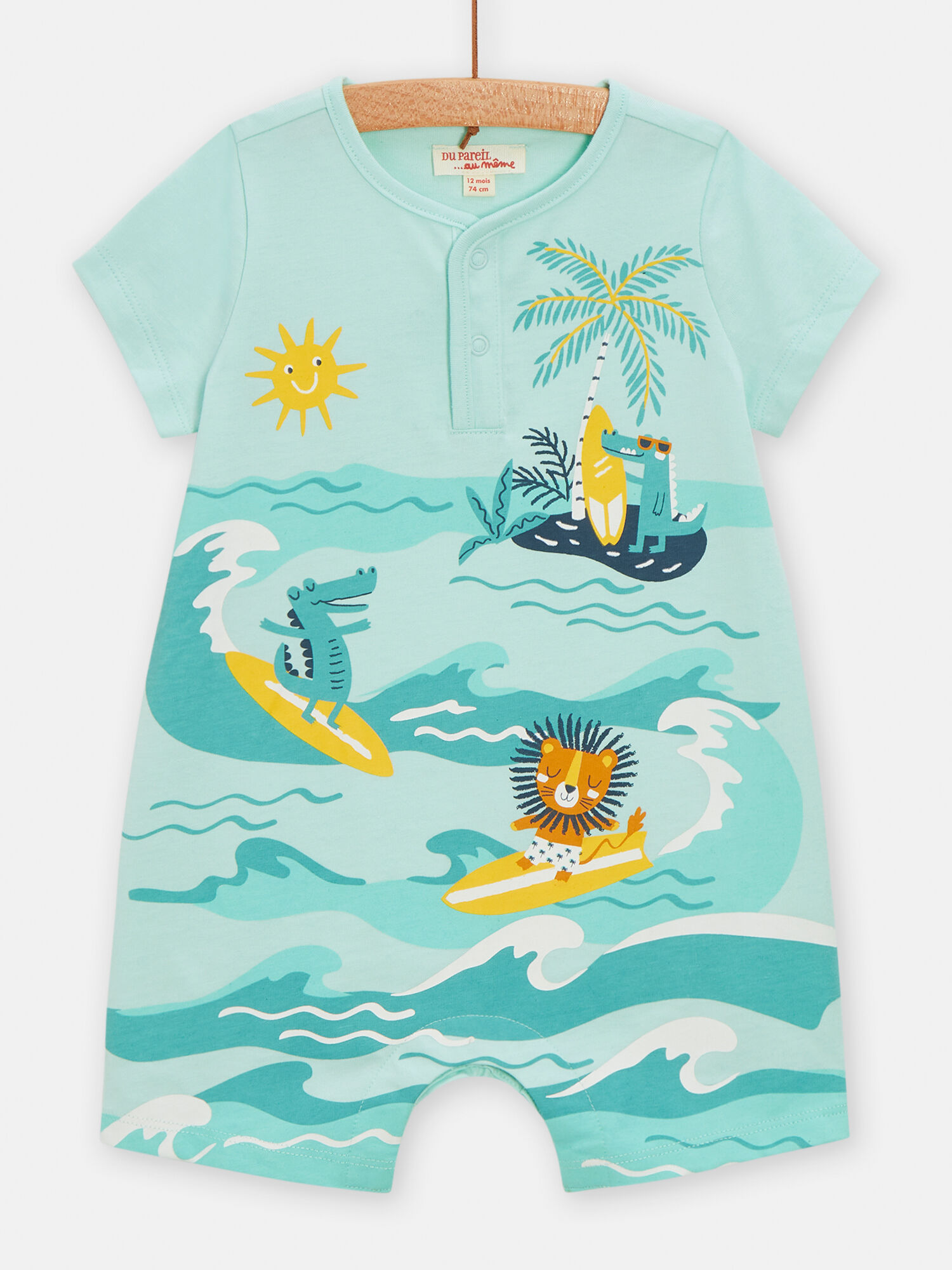 Combinaison a animation plage pour bebe garcon Combinaison Ensemble Salopette DPAM