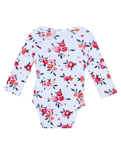 Body Bebe Fille Manches Longues Imprime Fleuri 60 Bebe Dpam