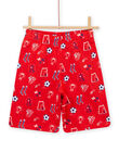 Ensemble de pyjama T-shirt et short à imprimé football bleu électrique enfant garçon NEGOPYCFOOT / 22SH12H3PYJ217