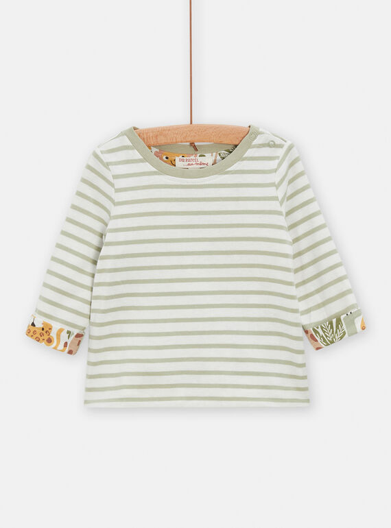 Tee Shirt Manches Longues Ecru TUCRITEE3 / 24SG10L1TML001