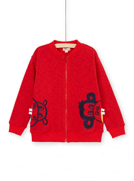 Gilet Rouge chiné LOVIGIL / 21S902U1GILF520