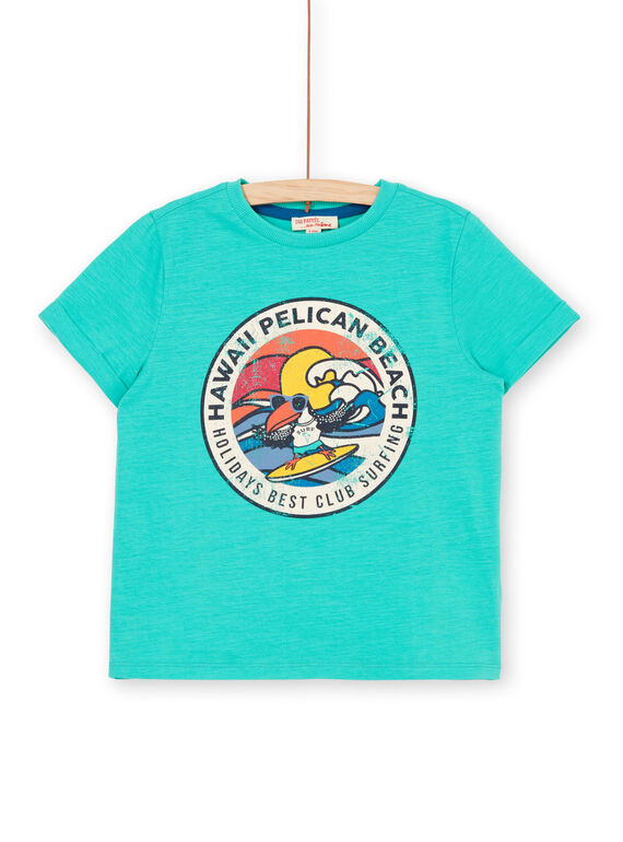 Tee Shirt Manches Courtes Vert LOBONTI6 / 21S902W1TMC600