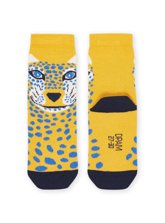 Chaussettes à motif léopard RYOJOCHO3 / 23SI0274SOQB105