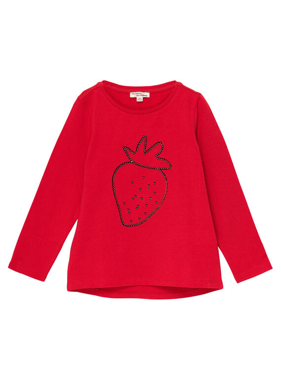 Tee Shirt Manches Longues Rouge JAJOTEE5 / 20S90141D32050