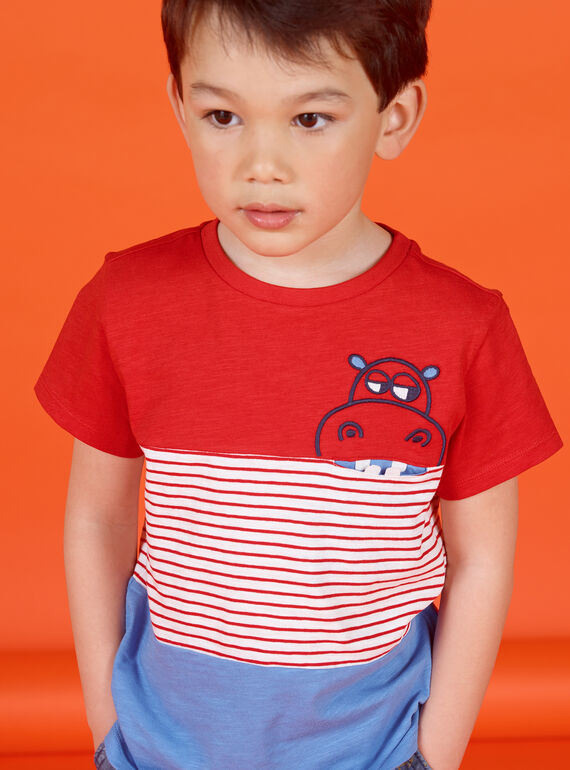 Tee Shirt Manches Courtes Rouge LOVITI5 / 21S902U6TMC505