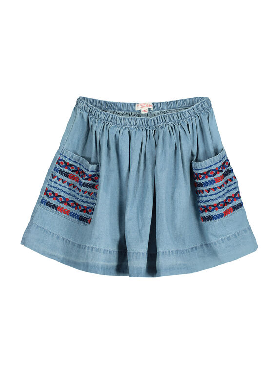 Jupe en denim fille FATOJUP2 / 19S901L2JUP721