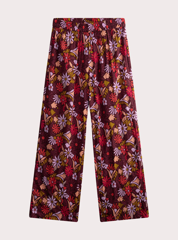 Pantalon fluide imprimé pour femme WAMUMPANT / 25S993W1PAN816