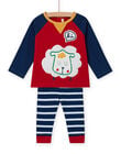 Ensemble T-shirt à motif mouton et legging rayé bébé garçon MUMIXENS / 21WG10J1ENS505