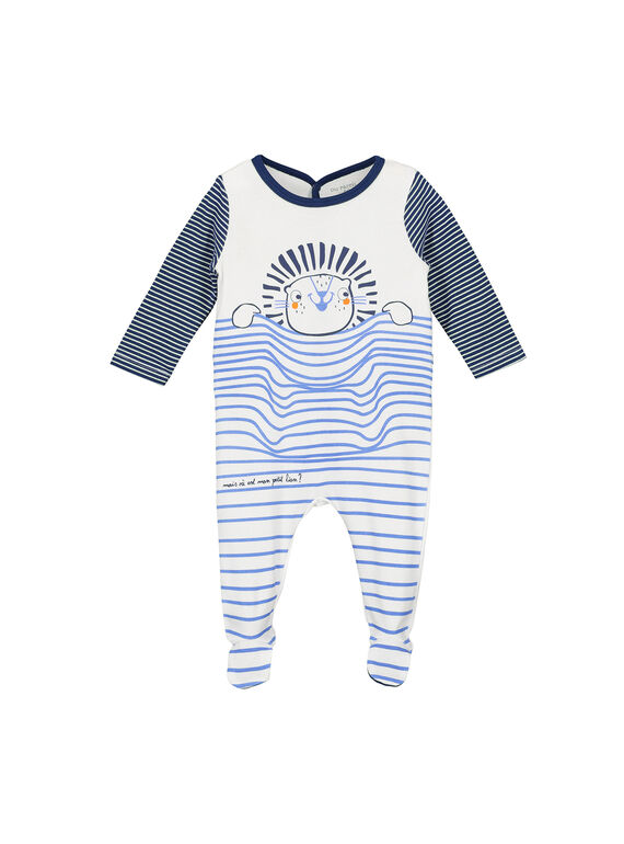 Dors-bien en velours bébé garçon FEGAGRELIO / 19SH1494GRE000