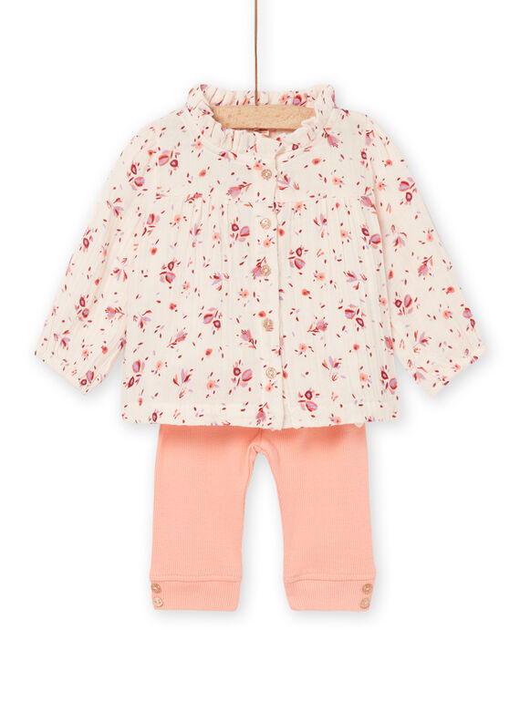 Chemisier à imprimé fleuri et legging RISUNENS / 23SG09K1ENS301