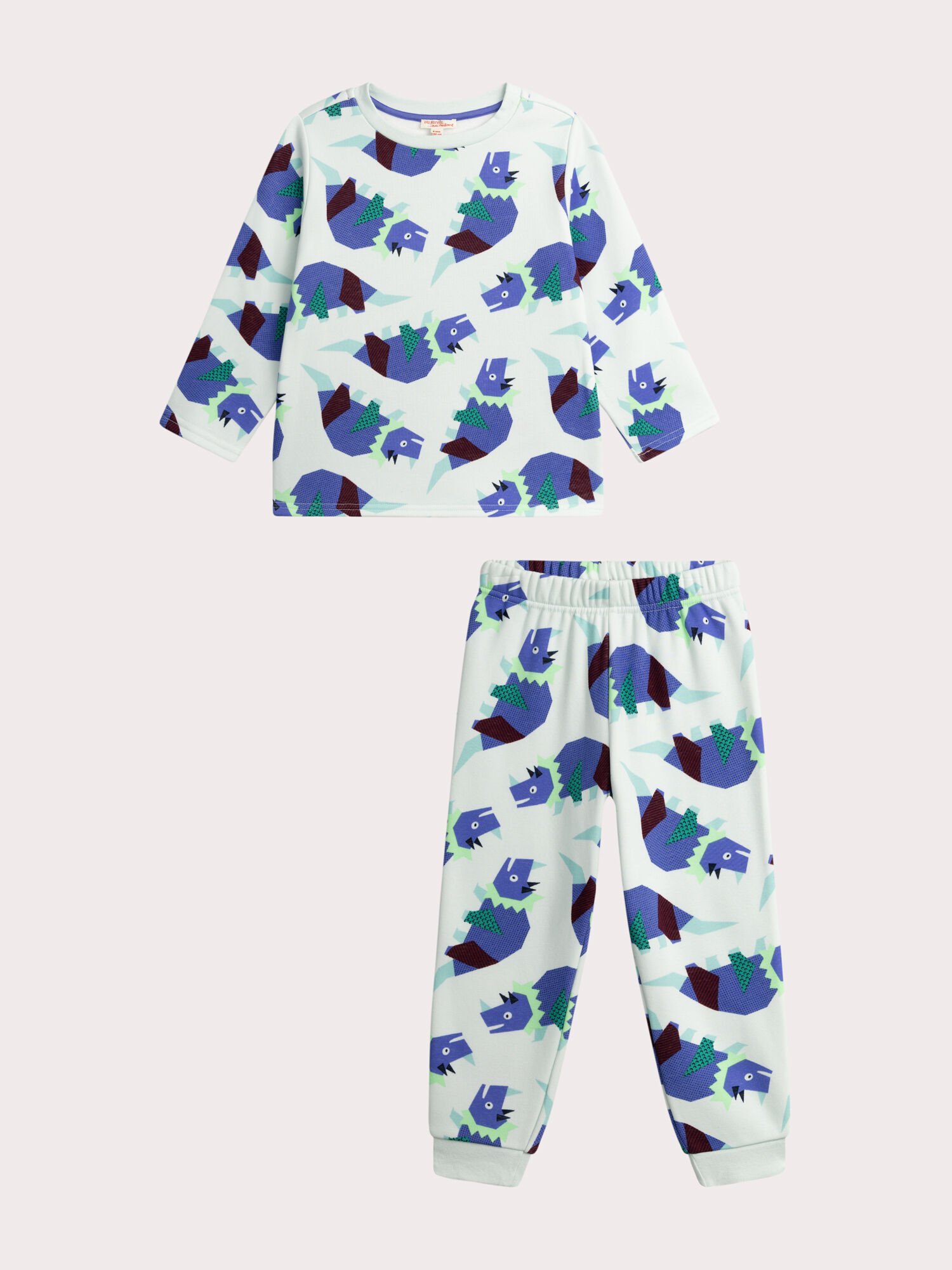 Pyjama imprime en molleton fourre pour garcon Pyjama DPAM
