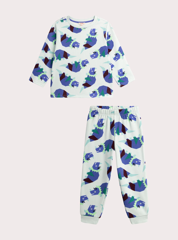 Pyjama imprimé en molleton fourré pour garçon VEGOPYJZOR / 24WH129APYJ213