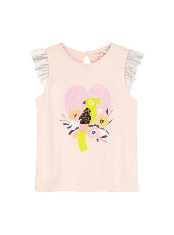 Tee Shirt Manches Courtes Rose FAPOTI1 / 19S901C2TMC307