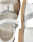 Sandale ville cuir bébé fille FBFSANDVEL / 19SK37C3D0E000