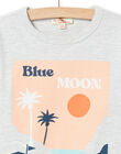 Tee Shirt Manches Longues Gris NOMOTEE / 22S902N1TMLJ920