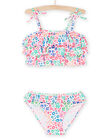 Haut de maillot de bain et culotte multicolore à imprimé fleuri. RYABIK1 / 23SI01R1MAI000
