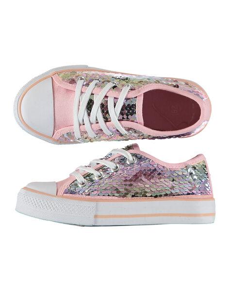 Tennis toile sequins filles FFTENSEQU / 19SK35C2D16030