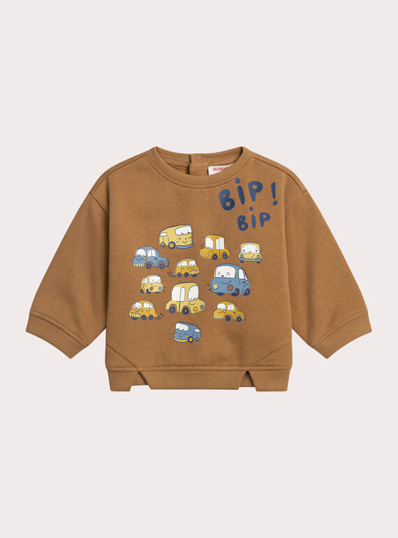 Sweat-shirt voitures pour bébé garçon XUCOSWE / 25WG10O1SWE821