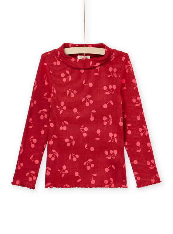 Sous-pull à imprimé cerise PAJOSOUP6 / 22W901C1SPL410