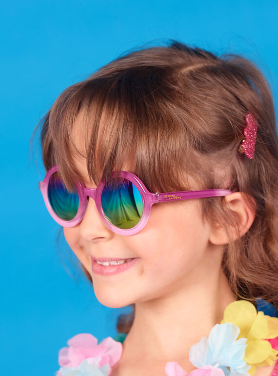 Lunettes de soleil rose enfant fille LYAMERLUN2 / 21SI01D2LUN304
